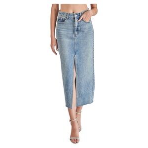 ❤️Steve‎ Madden Avani Denim Skirt SZ 4 NWT